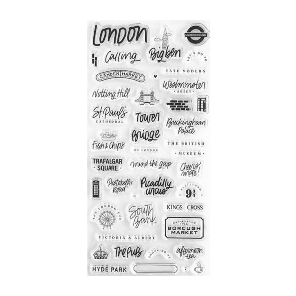 Set de sellos London, de Lora Bailora