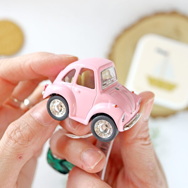 Mini coche Beetle Classical Rosa - Imagen 5