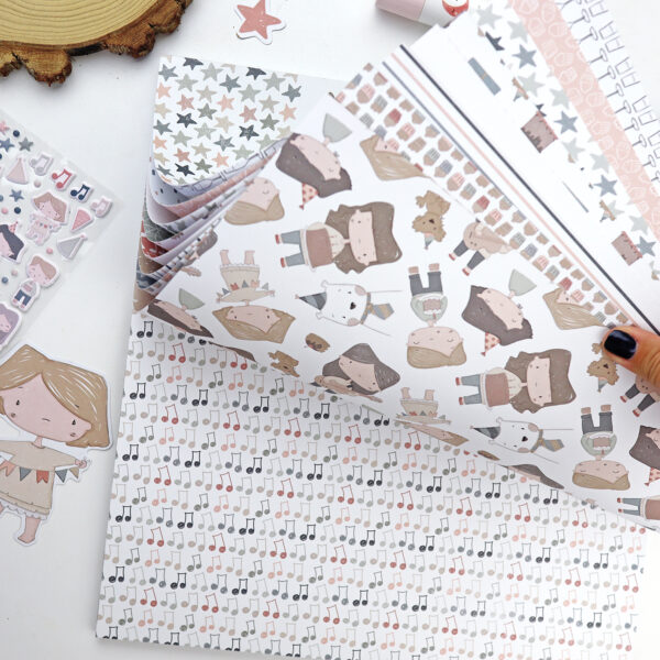 Bloc de 36 papeles Ohana de fiesta para scrapbooking - Imagen 6