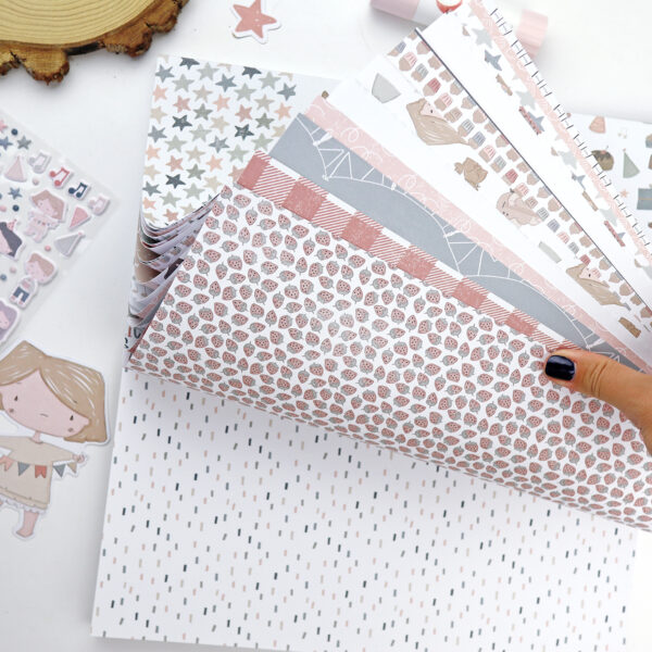Bloc de 36 papeles Ohana de fiesta para scrapbooking - Imagen 11