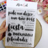 Set de sellos Pide un deseo, para scrapbooking y manualidades. Diseño de Alúa Cid