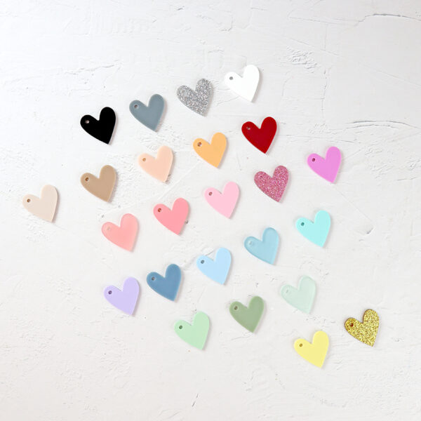 Corazón metacrilato Salmón Dulce - Imagen 4