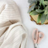 Muselina doble Listas Beige - Imagen 5
