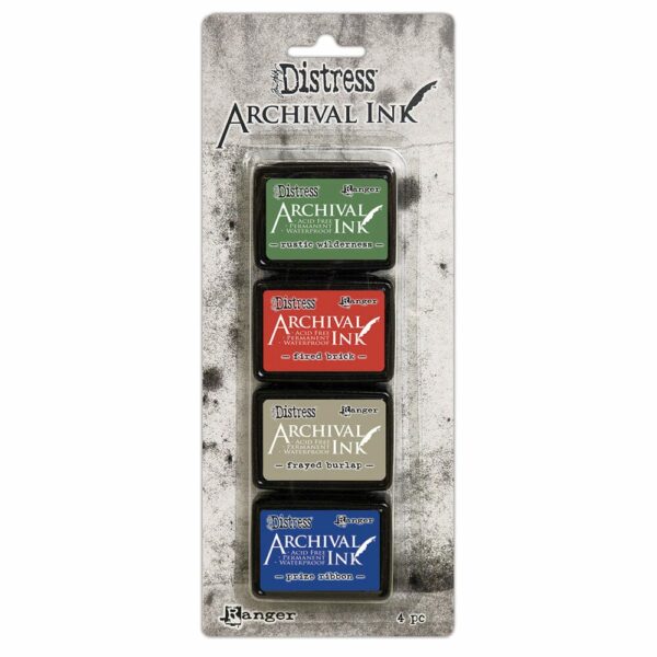 Kit mini tintas Distress & Archival 6, de Ranger