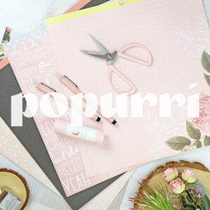 Papel al popurrí, campaña de abril en RitaRita online. Por cada 10€ de compra recibes un papel para scrapbooking