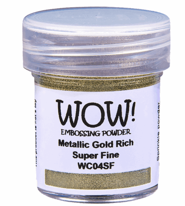 Polvos de emboss Metallic gold rich Super fine de WOW!