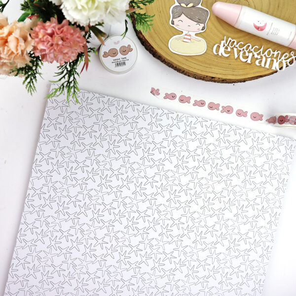 Bloc de 36 papeles Ohana en la playa para scrapbooking - Imagen 5