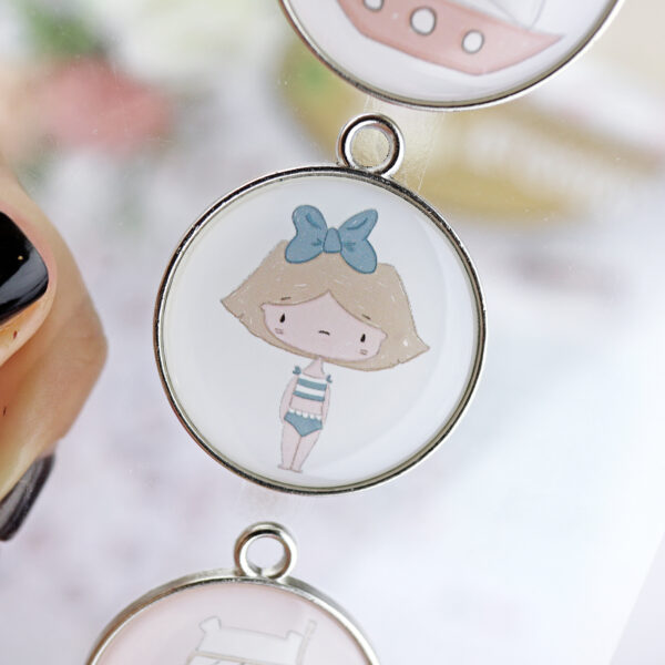 Set de charms metálicos Ohana en la playa - Imagen 4