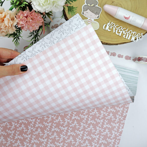 Bloc de 36 papeles Ohana en la playa para scrapbooking - Imagen 7