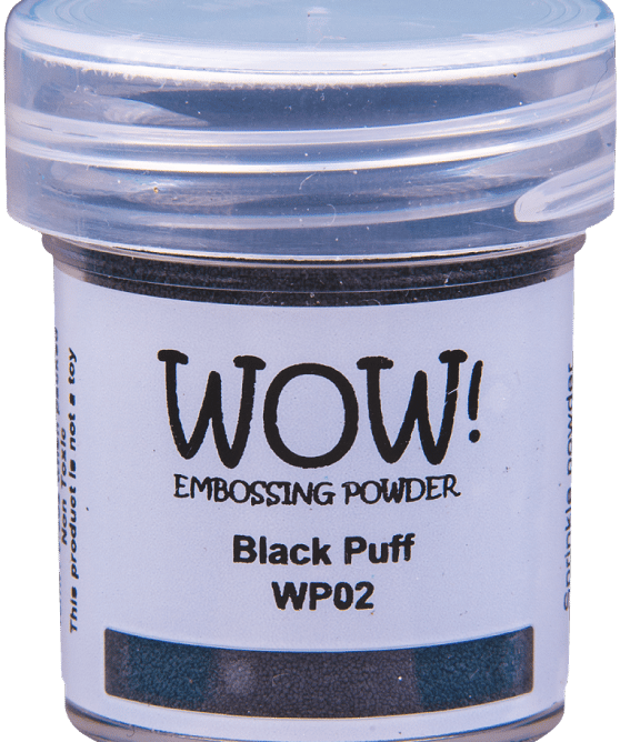 Polvos de emboss Black puff de WOW!