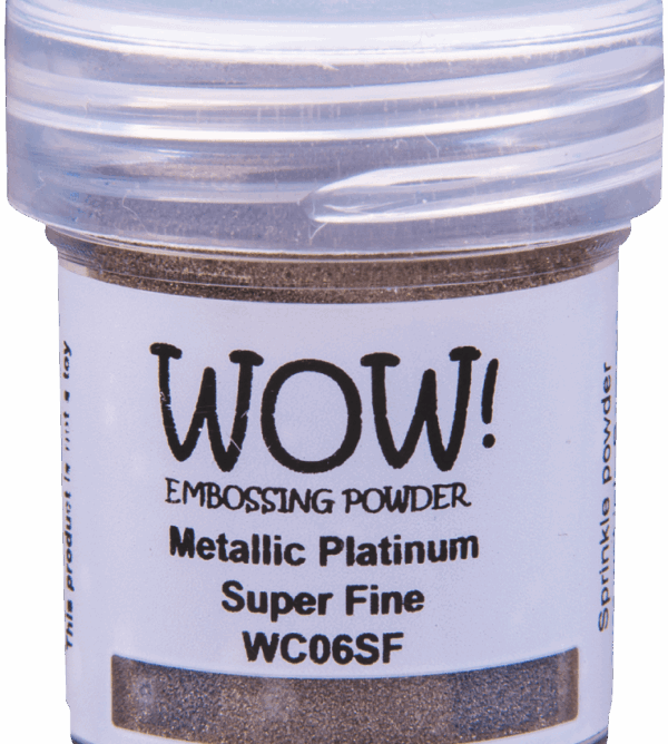 Polvos de emboss Metallic platinum Super fine de WOW!