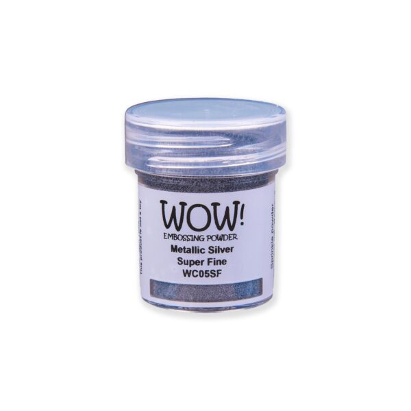 Polvos de emboss Metallic silver Super fine de WOW!