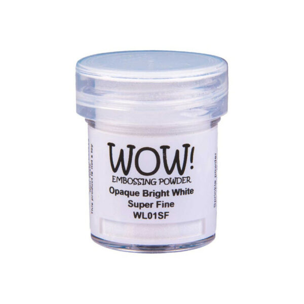 Polvos de emboss Opaque bright white Super fine de WOW!