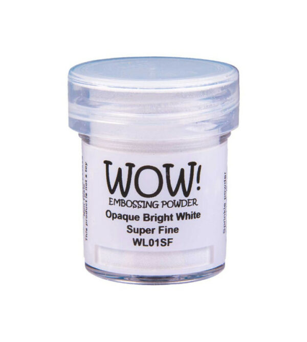 Polvos de emboss Opaque bright white Super fine de WOW!