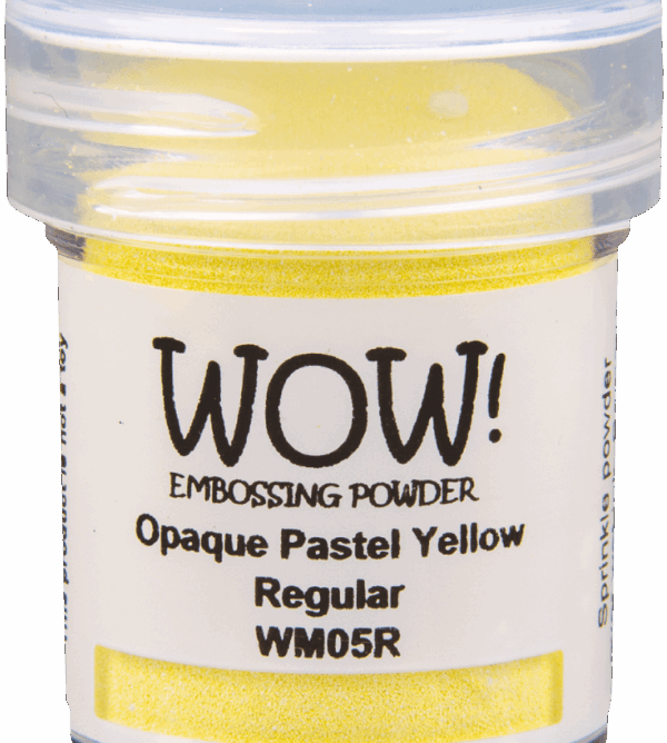 Polvos de emboss Opaque pastel yellow de WOW!