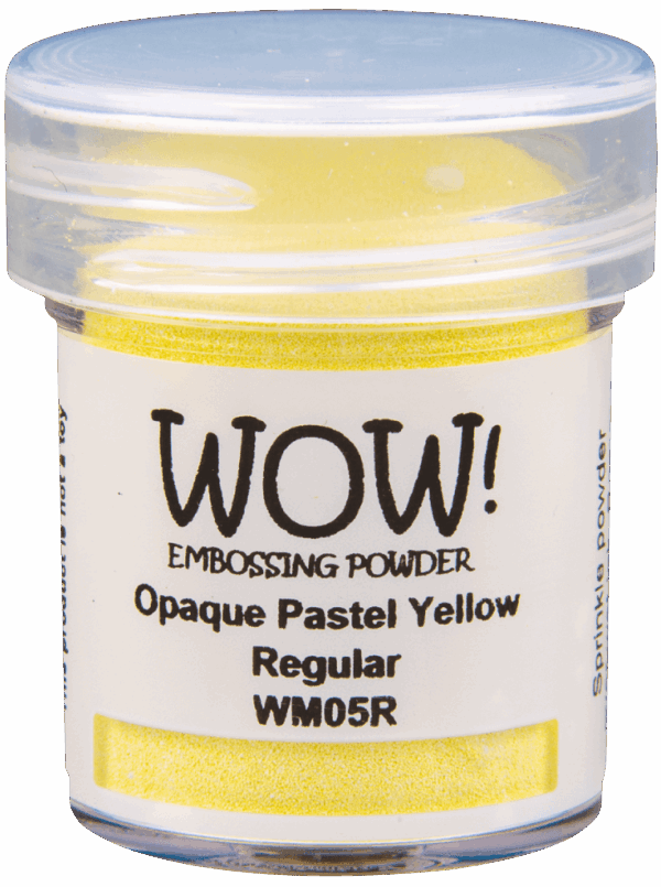 Polvos de emboss Opaque pastel yellow de WOW!