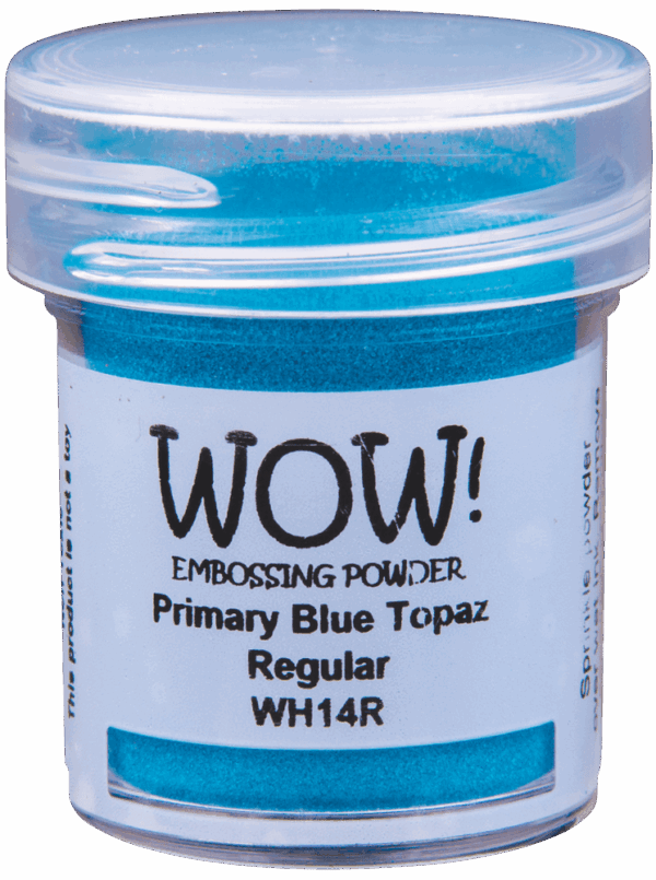 Polvos de emboss Primary blue topaz de WOW!