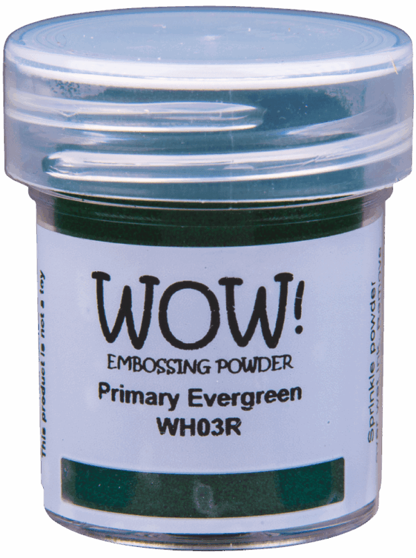 Polvos de emboss Primary evergreen de WOW!