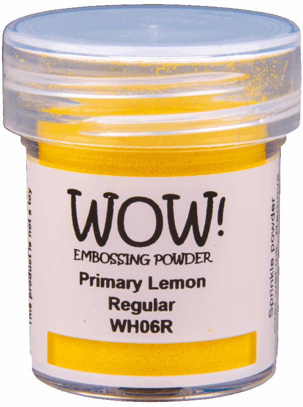 Polvos de emboss Primary lemon, de WOW!