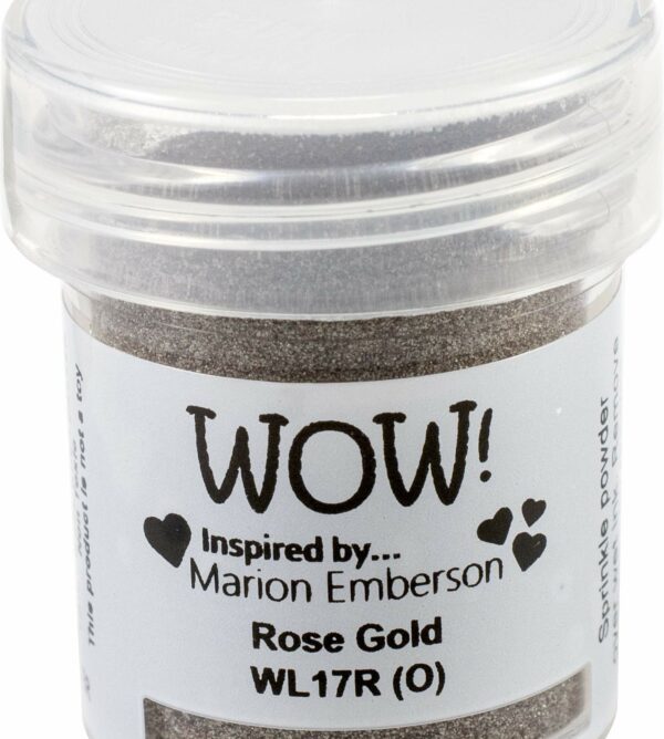 Polvos de emboss Rose gold de WOW!