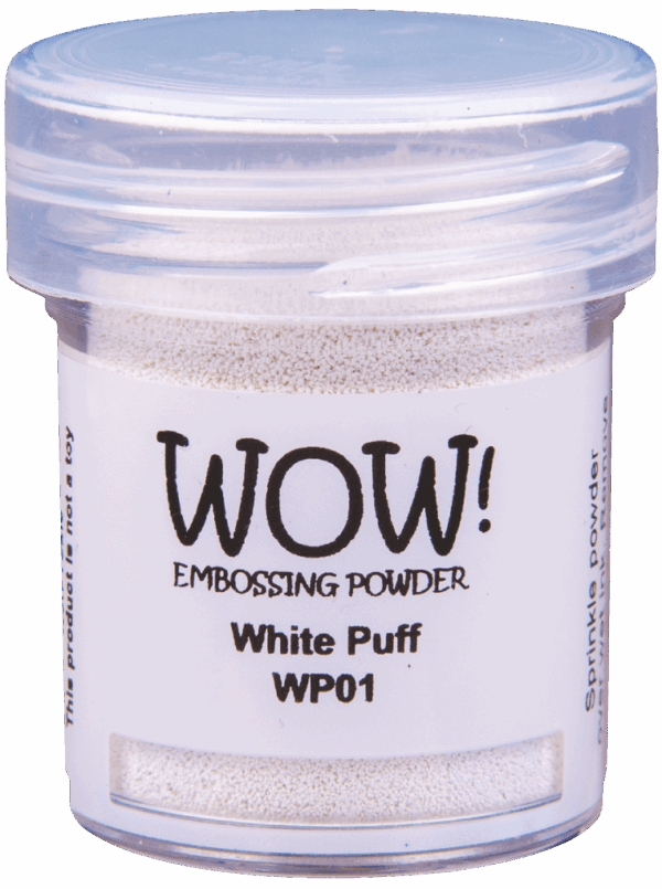 Polvos de emboss White puff de WOW!