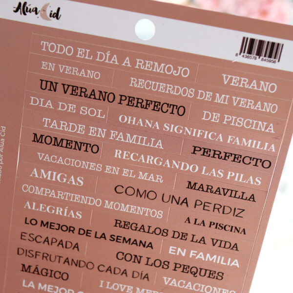 Pegatinas frases Ohana en la playa - Imagen 3