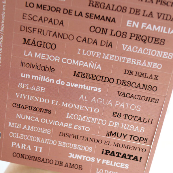 Pegatinas frases Ohana en la playa - Imagen 2