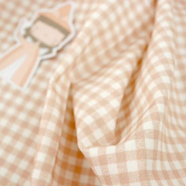 Tela Mini Vichy Salmón de Alúa Cid | Colección Fantasía - Imagen 2