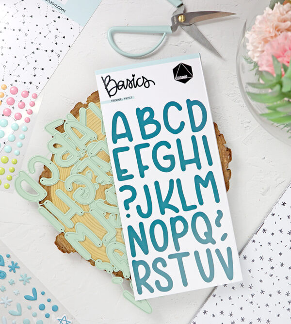 Troquel Abc mayúsculas, de Dunaon