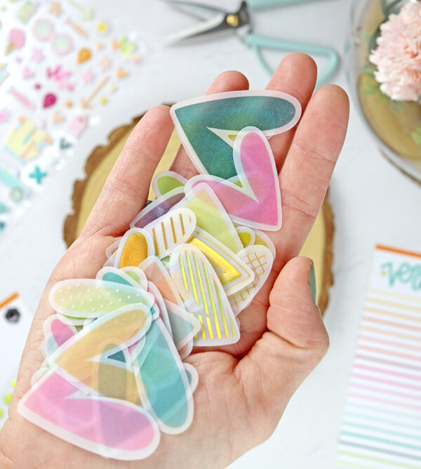 Troquelados de vellum con foil Venice, de Dunaon