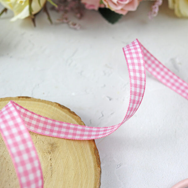 Lazo Vichy Rosa, por metro - Imagen 2