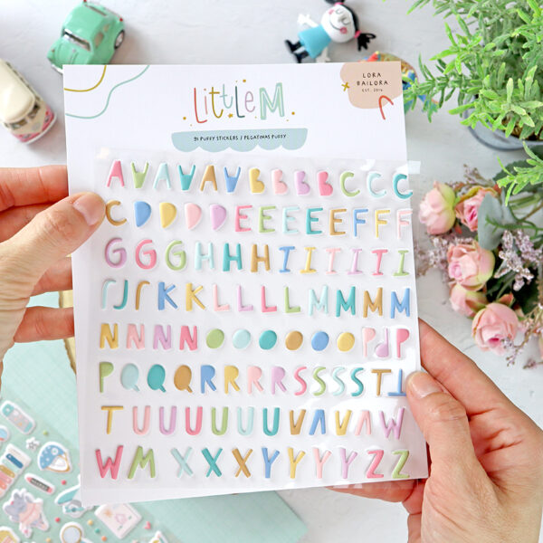 Puffys alfabeto Little M de Lora Bailora - Imagen 2