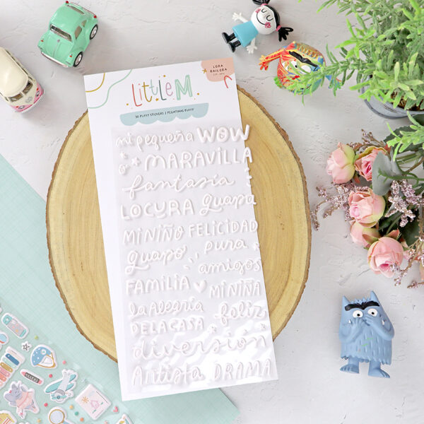 Puffys Lettering de Little M de Lora Bailora