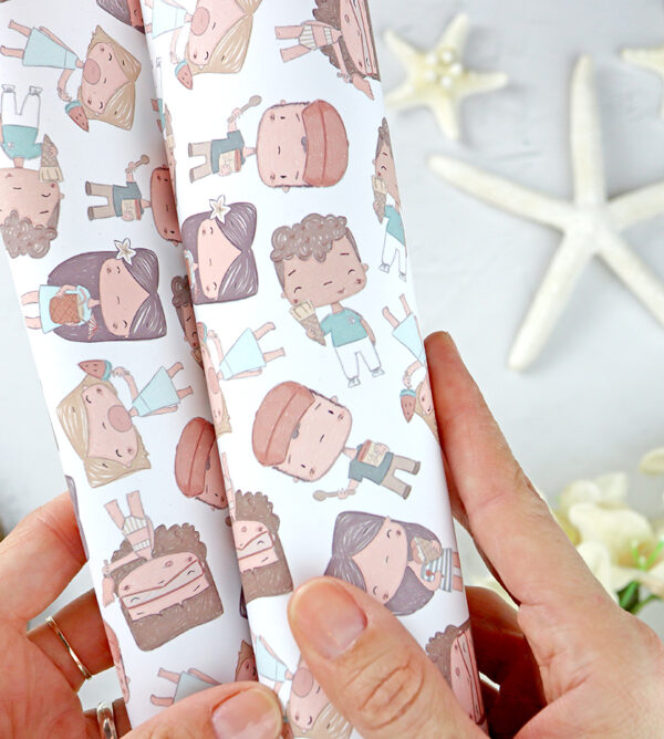 Papel laminado Popurrí Hawaii | Colección Hawaii de Alúa Cid