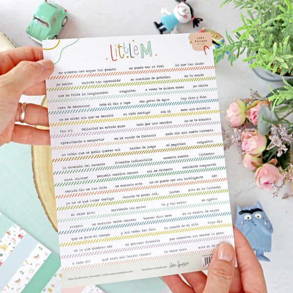 Pegatinas frases de Little M de Lora Bailora - Imagen 2