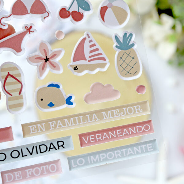 Pegatinas puffy Verano | Rita's Diary 2025 - Imagen 2