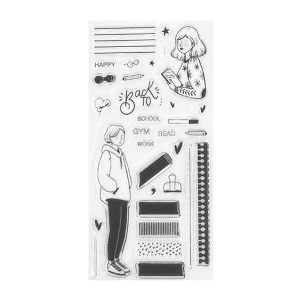 Set de sellos Back to-My Journal, de Lora Bailora