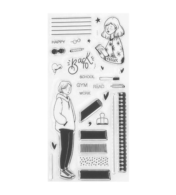 Set de sellos Back to-My Journal, de Lora Bailora