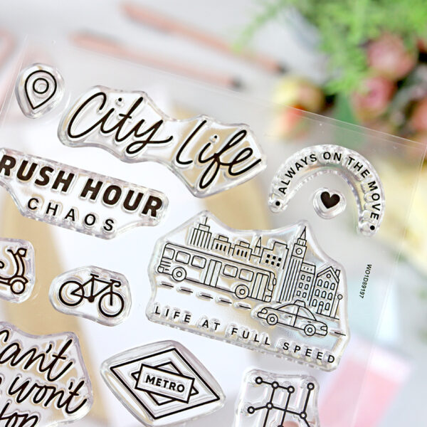 Set de sellos City Life, de Lora Bailora - Imagen 3
