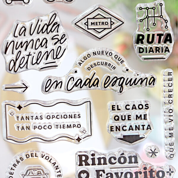 Set de sellos En la Ciudad, de Lora Bailora - Imagen 4