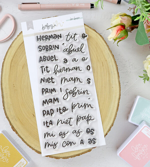 Set de sellos Familia de Baby M, de Lora Bailora
