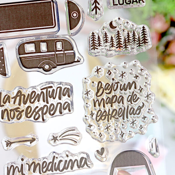 Set de sellos Happy Camper, de Lora Bailora - Imagen 4