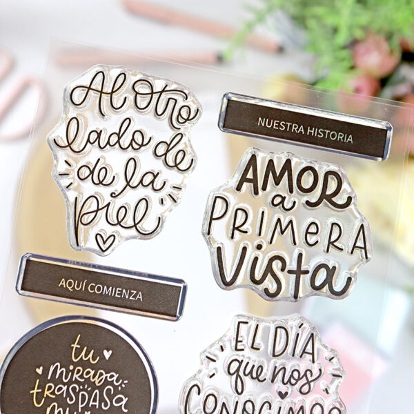 Set de sellos Hola mundo, de Lora Bailora - Imagen 3