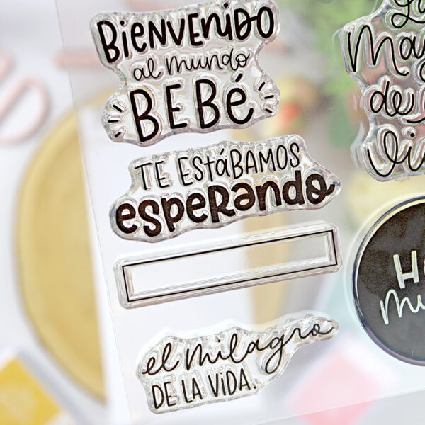 Set de sellos Hola mundo, de Lora Bailora - Imagen 5