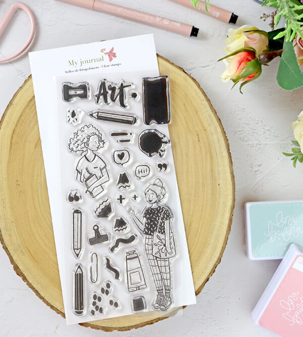 Set de sellos Artista-My Journal, de Lora Bailora