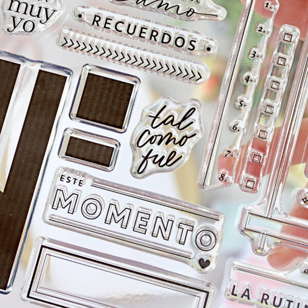 Set de sellos Tramas journaling, de Lora Bailora - Imagen 4