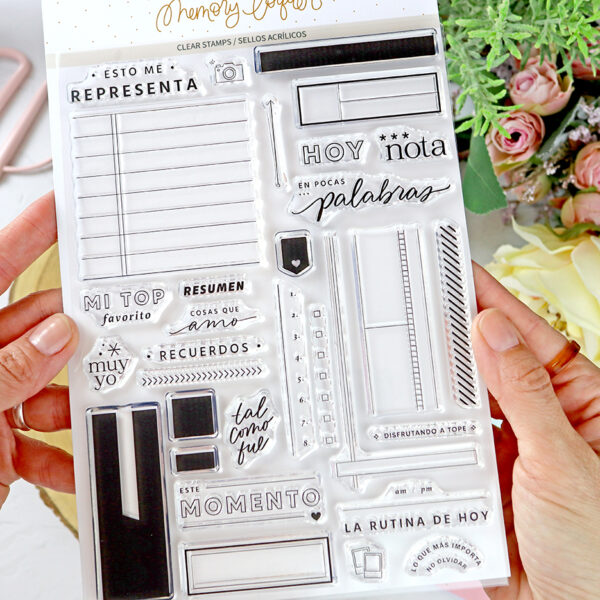 Set de sellos Tramas journaling, de Lora Bailora - Imagen 5
