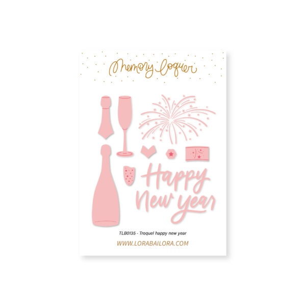 Set de troqueles Happy New Year, de Lora Bailora