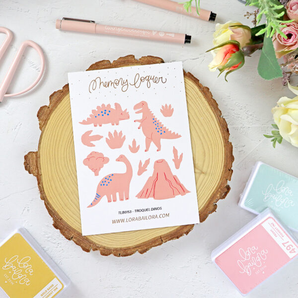Set de troqueles Dinos de Lora Bailora