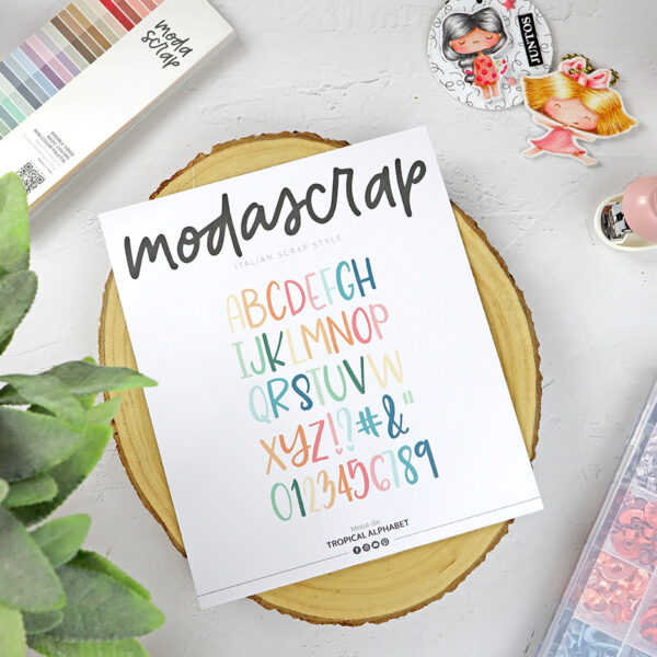 Troquel Tropical Alphabet, de ModaScrap